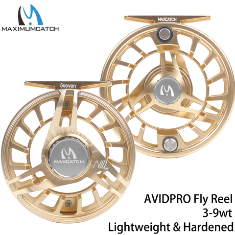 Maximumcatch AVIDPRO 3-9wt Lightweight Hardened Fly Fishing Reel Physical CNC Machined 6061T6 Aluminum Robust Fly Reel ► Photo 1/6