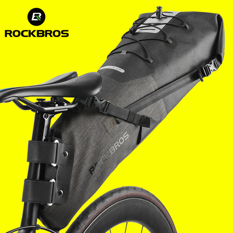 ROCKBROS Bike Bag Waterproof Reflective 10L Large Capacity Saddle Bag Cycling Foldable Tail Rear Bag MTB Road Trunk Bicycle Bag ► Photo 1/6