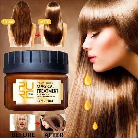 Buy Online PURC Magical keratin Hair Treatment Mask 5 Seconds Repairs  Damage Deep Hair Root Treatment for Silky Hair 60ml ▻ Alitools