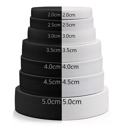 Width 15mm-60mm White Black Wide Elastic Band Flat Spandex Belt Trim Sewing Ribbon Clothes Flex Sewing Material for Short Skirt ► Photo 1/6