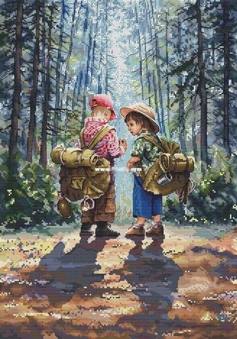 ZZ1469 DIY Homefun Cross Stitch Kit Packages Counted Cross-Stitching Kits New Pattern NOT PRINTED Cross stich Painting Set ► Photo 1/4