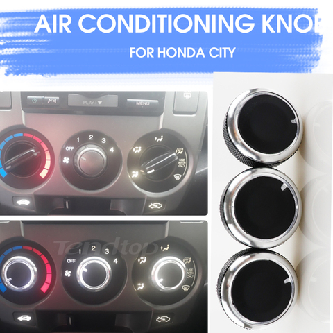 Auto Accessories 3 PCS /LOT For Honda CITY FIT AC Heater Air Conditioner Climate Control Panel Switch Knobs Buttons ► Photo 1/6