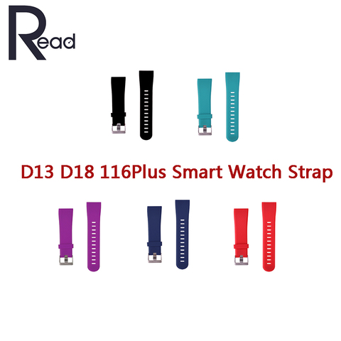 Replacement Strap For D13 D18 Smart Watch Strap 116 Plus Bracelet Band Smart Wristband For 116plus D18 D13 Watchband Wriststrap ► Photo 1/6