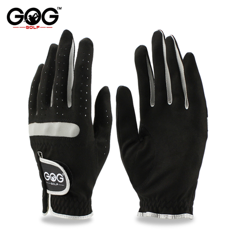 Pack 1 Pcs Men's Golf Glove Left Hand Right Hand Micro Soft Fiber Breathable Non-Slip Golf Gloves Men Color Black ► Photo 1/1