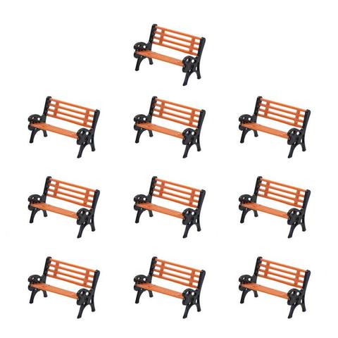 HO N O Scale ABS Plastic Model Chair Park Seat For Garden /Railway/Railroad/Train Layout/Toy DIY ► Photo 1/6