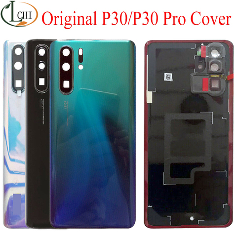 Original For Huawei P30 Pro Battery Cover Rear Glass Door Housing For Huawei P30Pro Battery Cover For Huawei P30 Battery Cover ► Photo 1/6