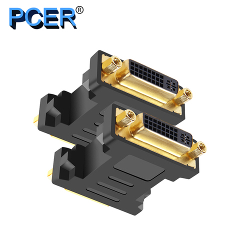 PCER Converter DVI female to female 1920*1080P Support for Computer Display Screen projector tv DVI adapter DVI converter ► Photo 1/6