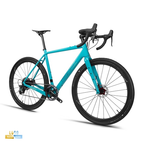 ICAN New full carbon X-Gravel bike flat mount 140/140mm disc brake cyclocross bicycle 100*12/142*12 rear ► Photo 1/6