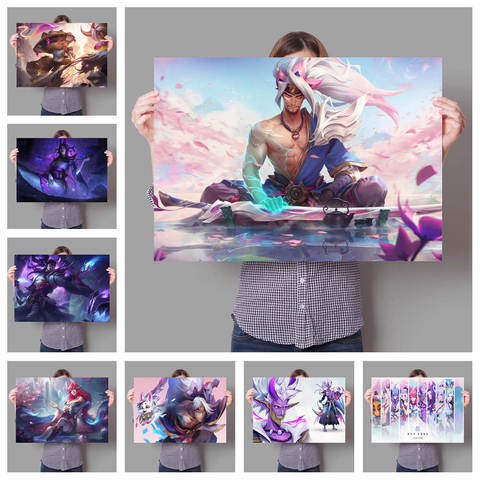 Popular game League of Legends latest skin soul lotus series HD poster family wall art decoration Japan Manga style o26 ► Photo 1/6