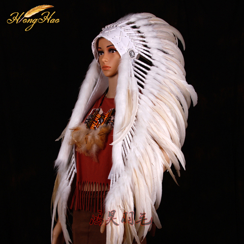 Indian feather feathered costume Indian chief feather war bonnet halloween costume ► Photo 1/6