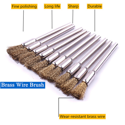 Rotary brass wire brush