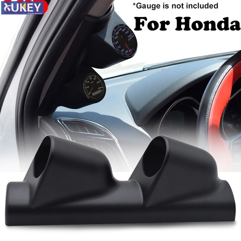 A Pillar Pod LHD 52mm Dual Hole Gauge Pod Holder Dash Panel Cup For Honda Civic Accord Type-R EK3 Del Sol EG JDM CRX FIT S2000 ► Photo 1/6