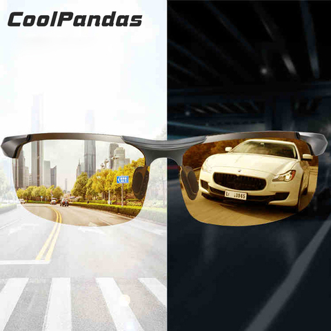 Aluminum Magnesium Photochromic Sunglasses Polarized Night Vision Glasses Men Oculos Driver Yellow Driving Glasses gafas de sol ► Photo 1/6