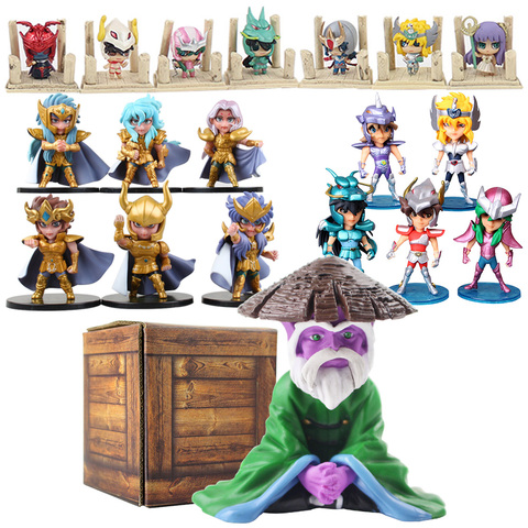 Anime Saint Seiya PVC Action Figure Knights of the Zodiac Libra Dohko Cygnus Hyoga Pegasus  Dragon Shiryu Collection Model Toys ► Photo 1/6