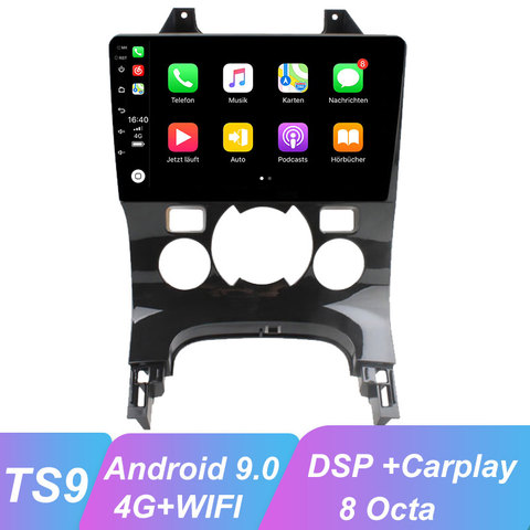 ​OKNAVI 9'' Android 9.0 Car Radio Multimedia Video Player For Peugeot 3008 2009-2015 Navigation GPS 2 Din WiFI 4G Camera No Dvd ► Photo 1/6