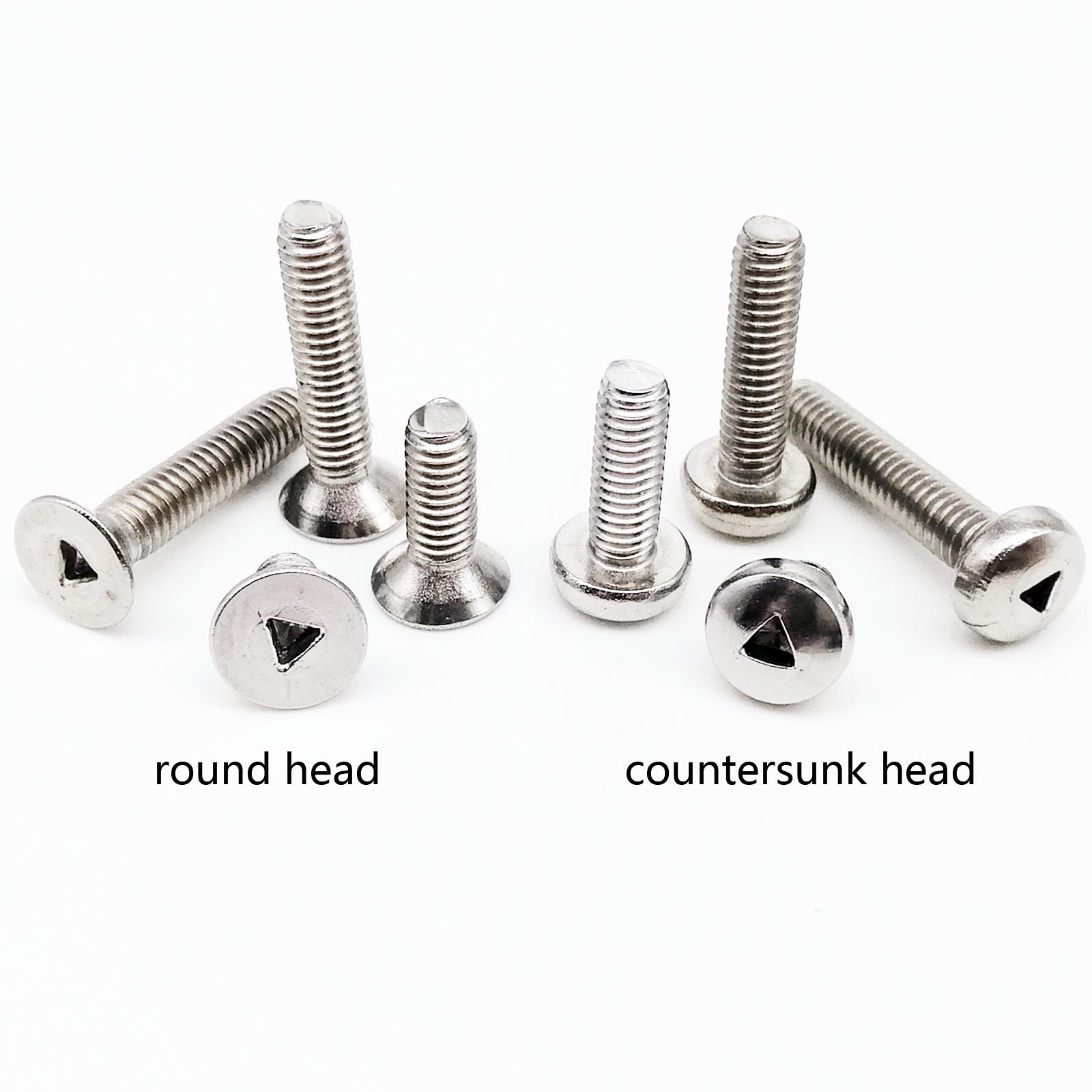 M2 M2.5 M3 Slotted Drive Countersunk Flat Head 304 Stainless Steel Machine Screw 