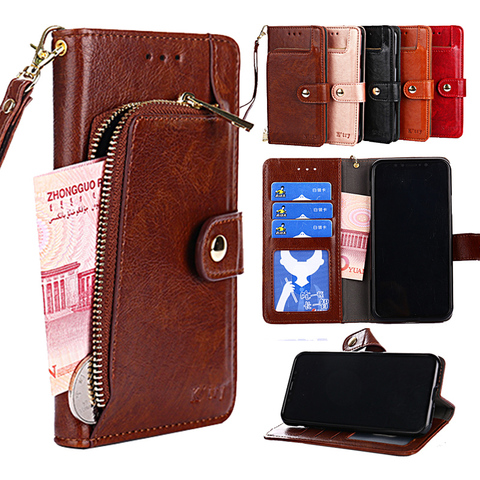 Luxury PU Leather Zipper Flip Phone Case For Samsung Galaxy A11 A31 A41 A21S A71 A51 5G A70E M11 M31 J2 Core Wallet Stand Cover ► Photo 1/6