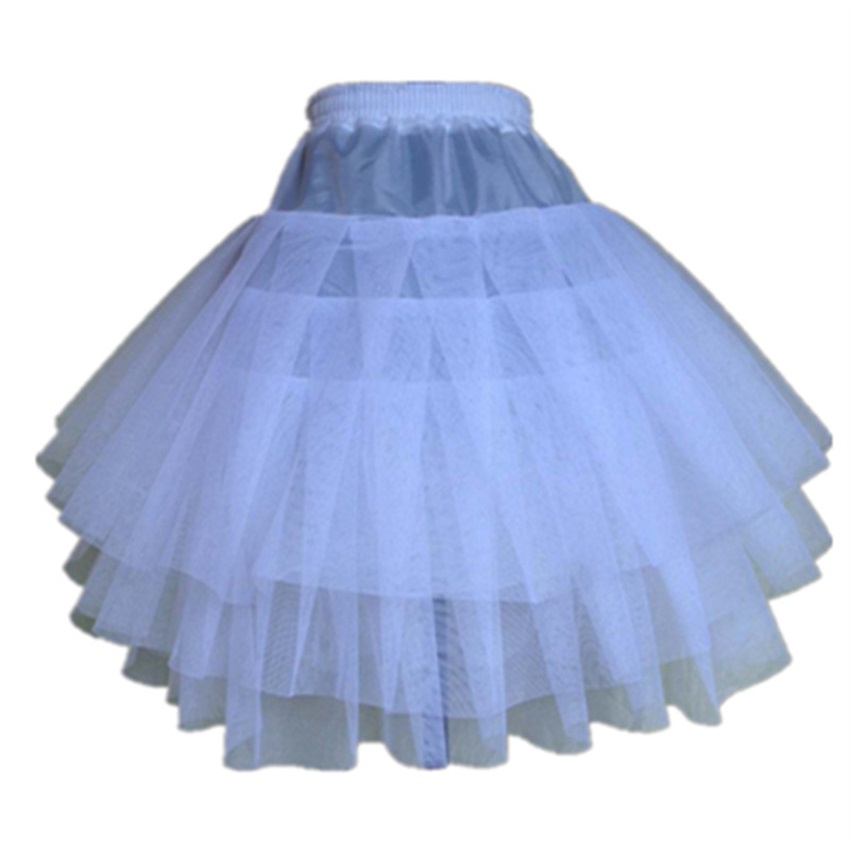 Flower Girl Dress Kid Children Underskirt Wedding Crinoline Petticoat Tutu Skirt 