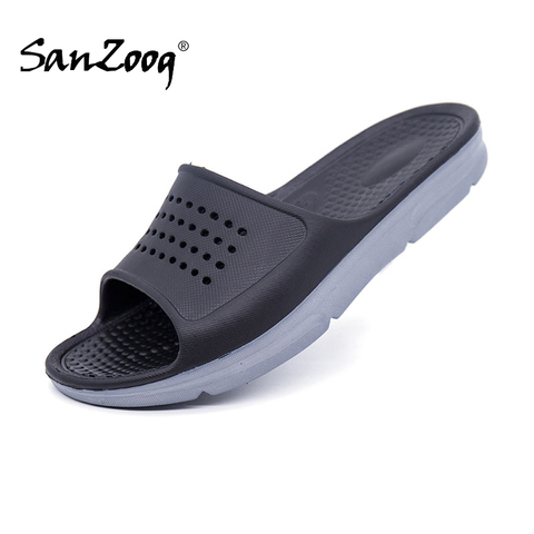 Summer Plus Big Size Men Rubber Slippers Men's Beach Slates Indoor Slides Home House Pool Slipper Sleepers Bedroom 50s 51s ► Photo 1/6