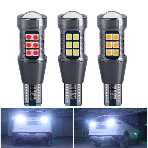 T15 W16W WY16W LED Bulbs 3030 27SMD Canbus No Error Car Backup Reserve Light Auto Tail Brake Lamp Super Bright 1620LM White 12V ► Photo 1/6