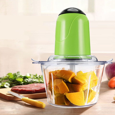 Household 2L Electric Kitchen Chopper Shredder Food Chopper Meat Grinder Stainless Steel Electric  Processor Kitchen Tool Cocina ► Photo 1/6