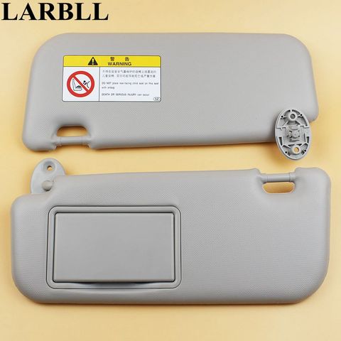 Car accessories Gray sun visor with make-up mirror and Screws for Toyota Corolla 2014-2017  74320-02B21 74310-02K91 ► Photo 1/6