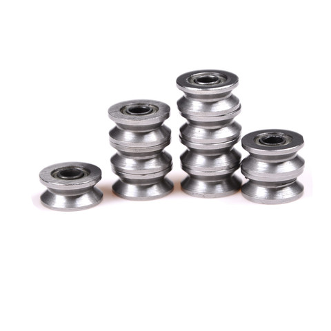 10 pcs 4x13x6mm V624ZZ V Groove Roller Wheel Small Ball Bearings Pulley Wheels Bearing Wire Track Guide ► Photo 1/6
