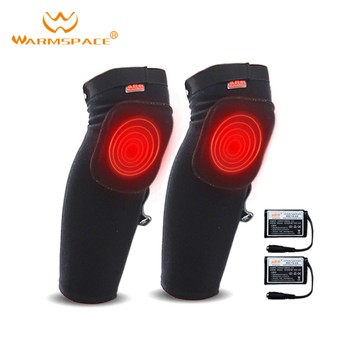 WARMSPACE electric heated close fitting kneepads with rechargeable lithium battery warm in winter ► Photo 1/6