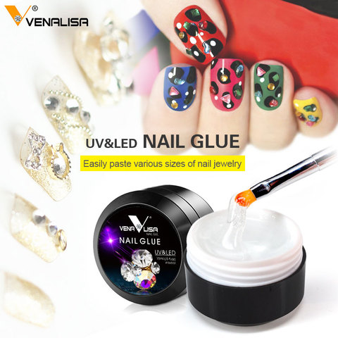 Venalisa factory supplier 10ml diamond sticky gel tranparent clear color builder gel, diamond decoration stick Nail Glue Pen ► Photo 1/6