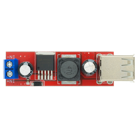 DC 6V-40V To 5V 3A Double USB Charge DC-DC Step-down Converter Module For Vehicle Charger LM2596 Dual USB ► Photo 1/6