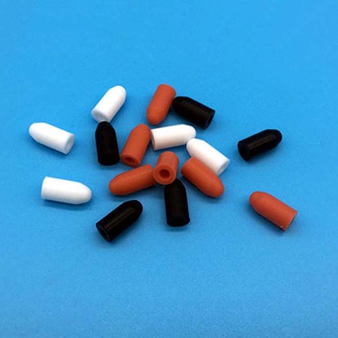 Syringe Caps Silicone Rubber Needle Cover Injector Sealed Cap Test Tube End Caps 3mm 4mm 1/8
