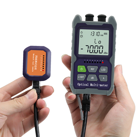 YOUYSI Mini 4 in 1 Optical Power Meter Visual Fault Locator Network Cable Test optical fiber tester 5km 15km 30KMVFL ► Photo 1/6