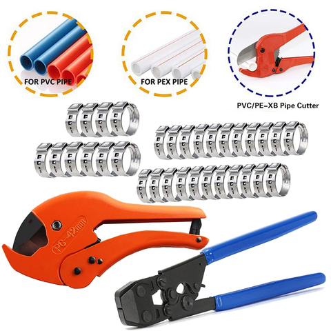 PEX Clamp Cinch Tool Crimping Tool Crimper for Stainless Steel Clamps from 3/8