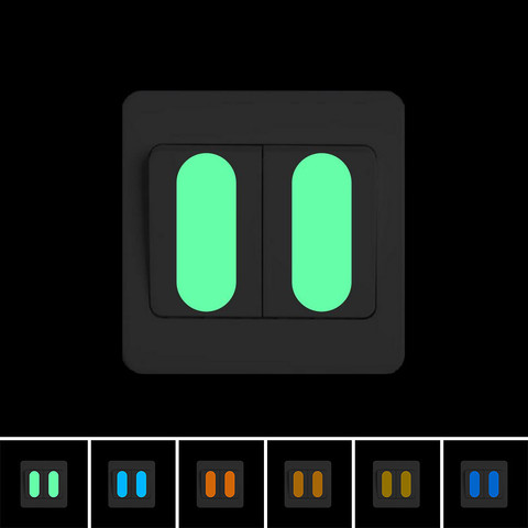 Glow in the Dark Switch Panel Button Sticker DIY Luminous Indicating Strip Night Light Wall Decorative Sticker Home Decor Decal ► Photo 1/6