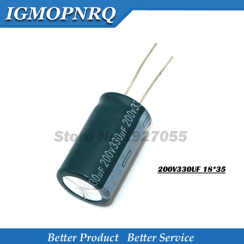 5PCS 200v330uf 330uf220v 18*35MM Electrolytic capacitor 200v 330uf 18x35 200V330UF new ► Photo 1/1