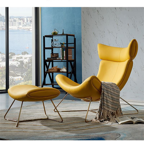 Modern designer furniture fiberglass leather lounge leisure living room home furniture accent Imola arm Chair ► Photo 1/6