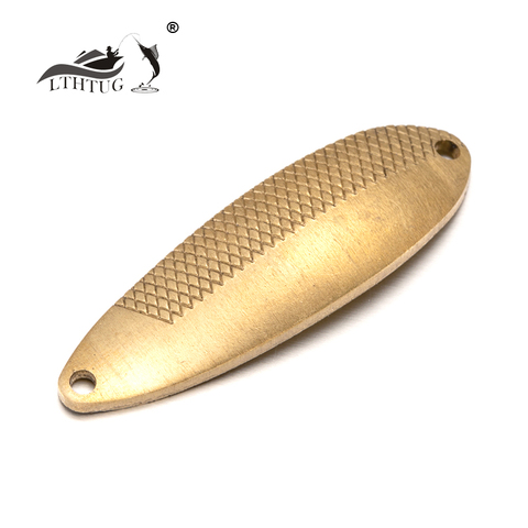 LTHTUG DS-LINE SPOON 6.5g Unpainted Spoon Bait Golden Silver Copper DIY Blank Metal Fishing Lures For Trout Pike Perch Salmon ► Photo 1/6