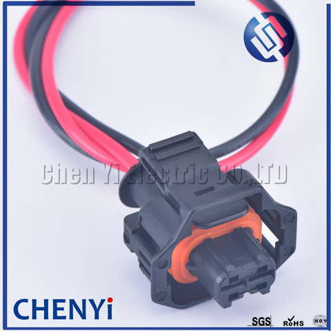2 pin automotive plug Diesel Fuel Common Rail Injector Crankshaft Sensor female Connector For Ford Renault 1928403874 with wire ► Photo 1/6
