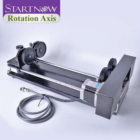 Startnow 2&3 Phase Stepper Motors Axis of Rotary Cutting Engraver Attachment With Wheels Rollers for Engraving Cutter Machine ► Photo 1/6