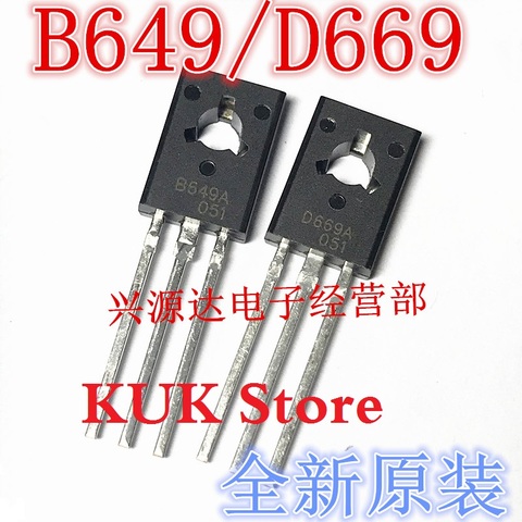 Real Original 100% NEW B649A D669A 2SB649A 2SD669A TO-126 10Pair = B649A 10PCS + D669A 10PCS ► Photo 1/1