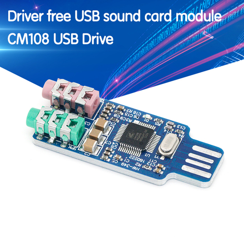 CM108 USB Drive Free Sound Card Laptop Computer External Sound Card Module - L059 New hot ► Photo 1/6