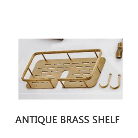 Antique brass shelf for bathroom shower faucet set Shelves Soap shelf Shampoo rack free shipping ► Photo 1/2