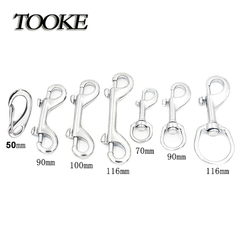 Scuba 70/90/100/116 MM  Stainless Steel Egg Quick Link Carabiner Ended Bolt Snap Clip Hook BCD Accessories Diving Equipment ► Photo 1/6