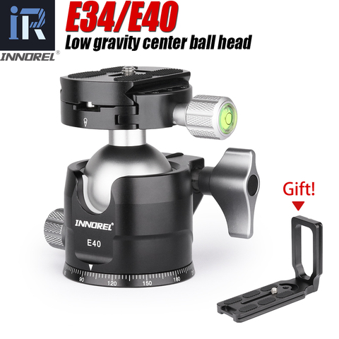 E40/E34 Low Profile Tripod Ball Head with 1/4