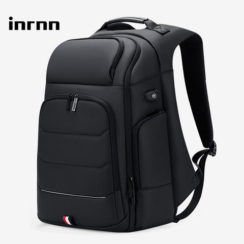 inrnn Large Capacity Men Backpack Waterproof Business Travel Bag Male 15.6 inch Laptop Computer Backpack USB Charging Backpacks ► Photo 1/6