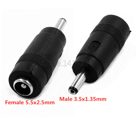 DC Power Adapter Connector Plug DC Conversion Head Jack Female 5.5*2.5mm Turn Plug Male 3.5*1.3mm ► Photo 1/4