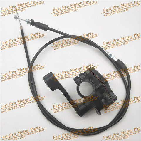 Gas Throttle Cable and Thumb oiler For Chinese 49cc 50cc 70cc 90cc 110cc Kids Mini Baby ATV Quad 4 Wheeler ► Photo 1/4