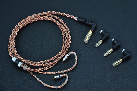 Upgrade cable of Eagle standard litz 7n frozen single crystal copper OCC MMCX QDC 334 blackbird 4.4 headset ► Photo 1/5