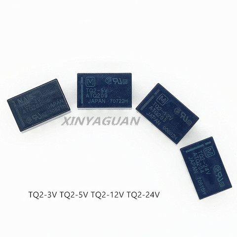 100% new original signal relay TQ2-3V ATQ201 TQ2-5V ATQ209 TQ2-12V ATQ203 TQ2-24V ATQ204 DC3V DC5V DC12V DC24V 1A 10Pin ► Photo 1/6