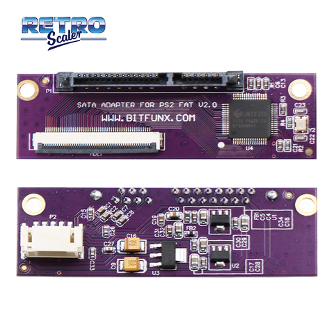 RetroScaler Purple SATA Adapter Upgrade Board for PS2 IDE Original Network Adapter ► Photo 1/6